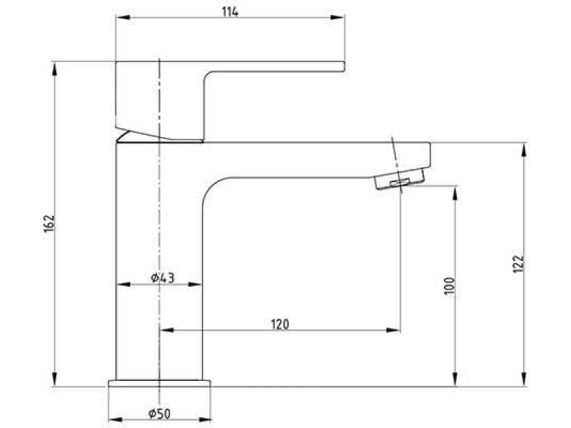 Купить Смеситель для раковины E.C.A Nita 102188034EX