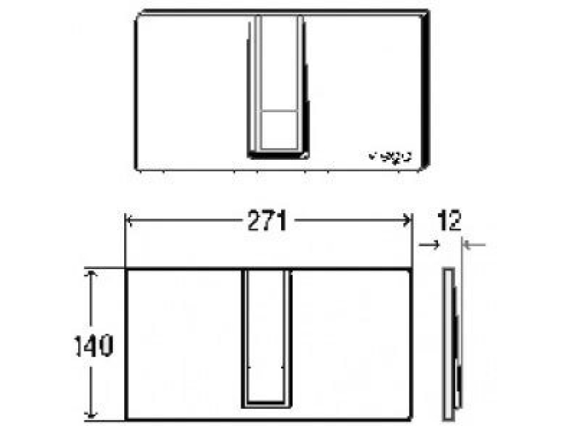 Купить Кнопка смыва Viega Visign for style 14 654696 (хром глянцевый)