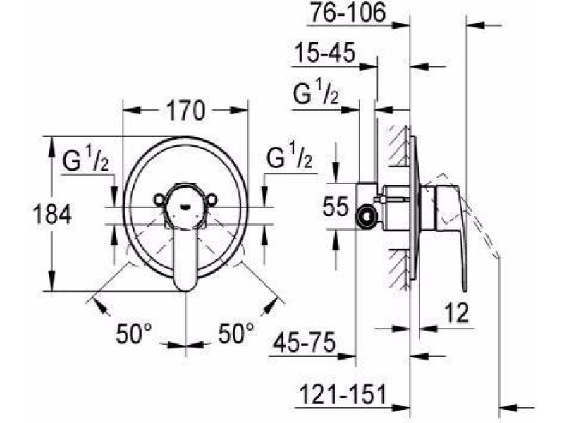 Купить Смеситель для душа Grohe Eurostyle Cosmopolitan 33635002