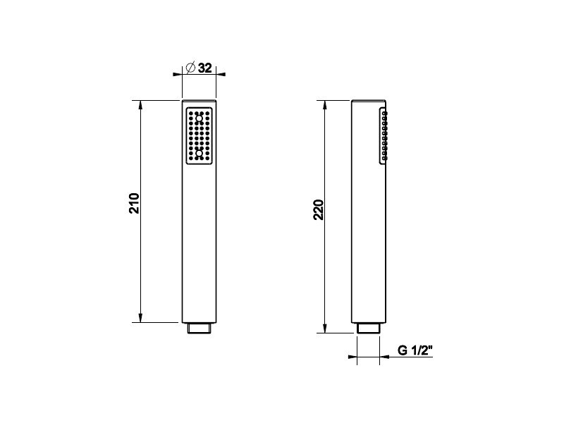 Купить Ручной душ Gessi Inciso 14372-031