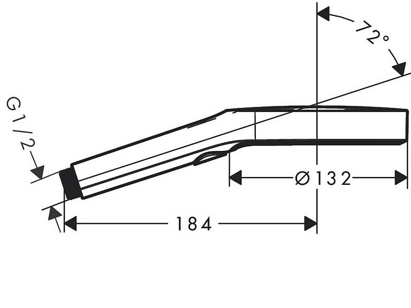 Купить Ручной душ Hansgrohe Rainfinity 130 3jet 26864140, шлифованная бронза