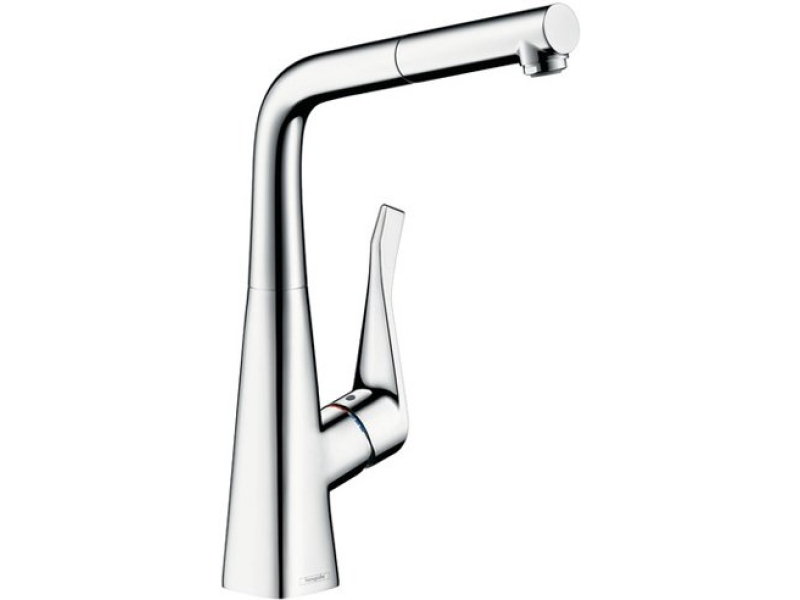 Купить Смеситель для кухни с выдвижным душем Hansgrohe Metris 14821000