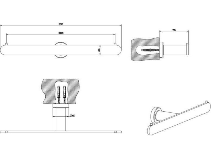 Купить Двойной держатель туалетной бумаги Gessi Accessories 38915-031