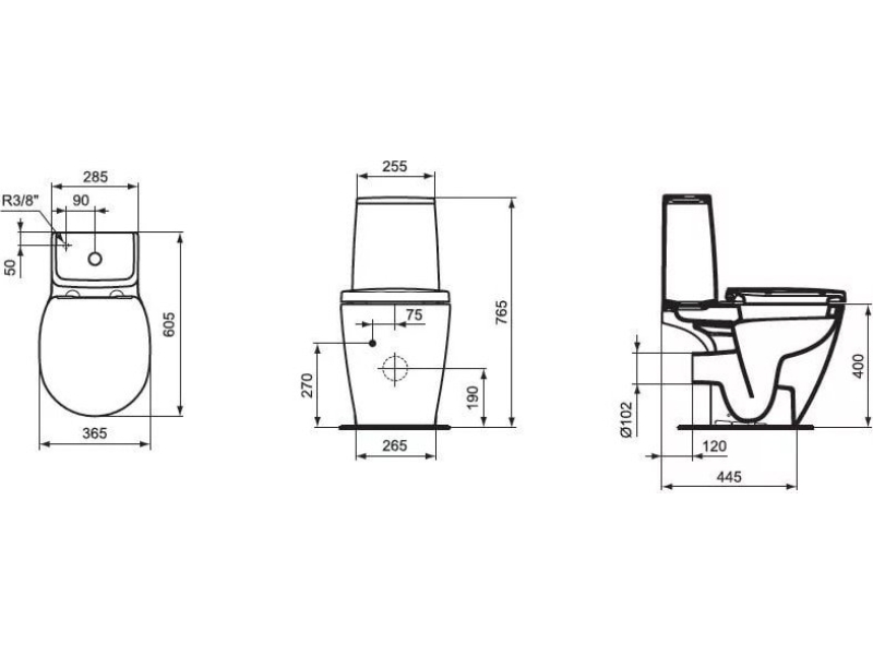 Купить Унитаз напольный Ideal Standard Connect Space (чаша) E119501