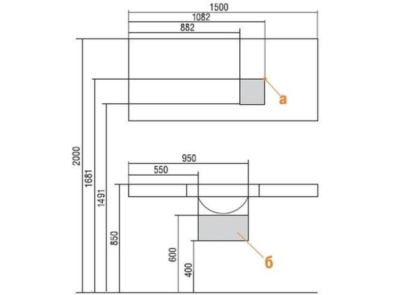 Купить Зеркало Акватон Отель 150 (1A107502OT010)