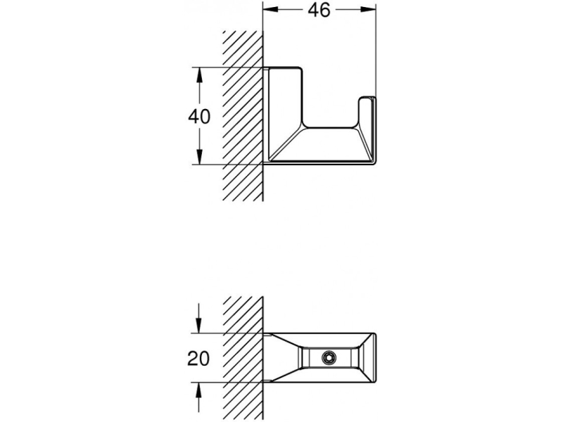 Купить Крючок Grohe Selection Cube 40782000