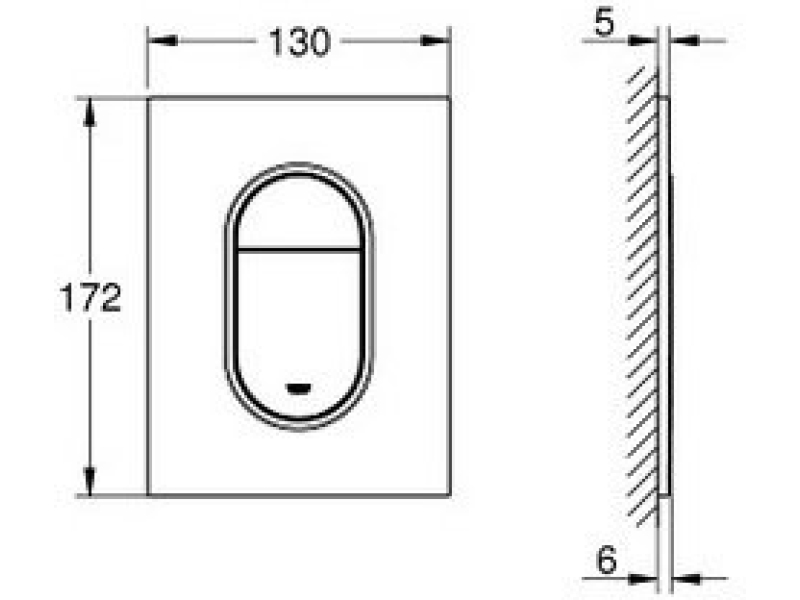 Купить Накладная панель Grohe Arena Cosmopolitan 37624GN0