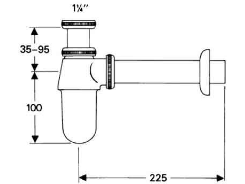 Купить Сифон для раковины Hansgrohe 52053000