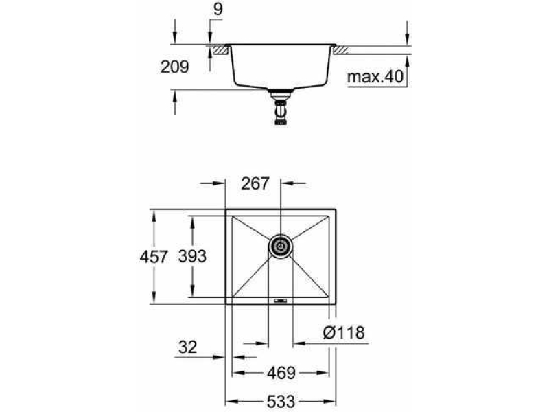 Купить Мойка кухонная Grohe K700U 31654AP0