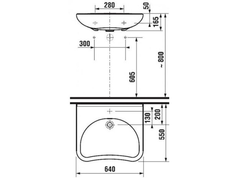 Купить Раковина больничная Jika Mio 64x55 1371.4.000.104.9