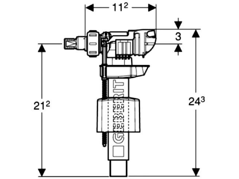 Купить Впускной клапан Geberit ImpulsBasic380 1/2