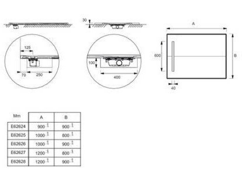 Купить Душевой поддон Jacob Delafon Surface 120x80 E62627-SS2