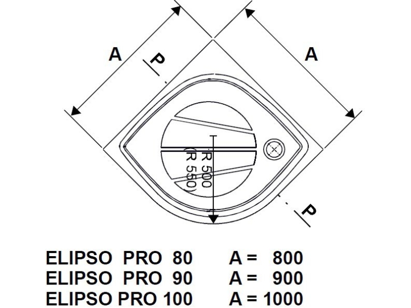 Купить Душевой поддон Ravak Elipso Pro Flat 90х90 XA237711010