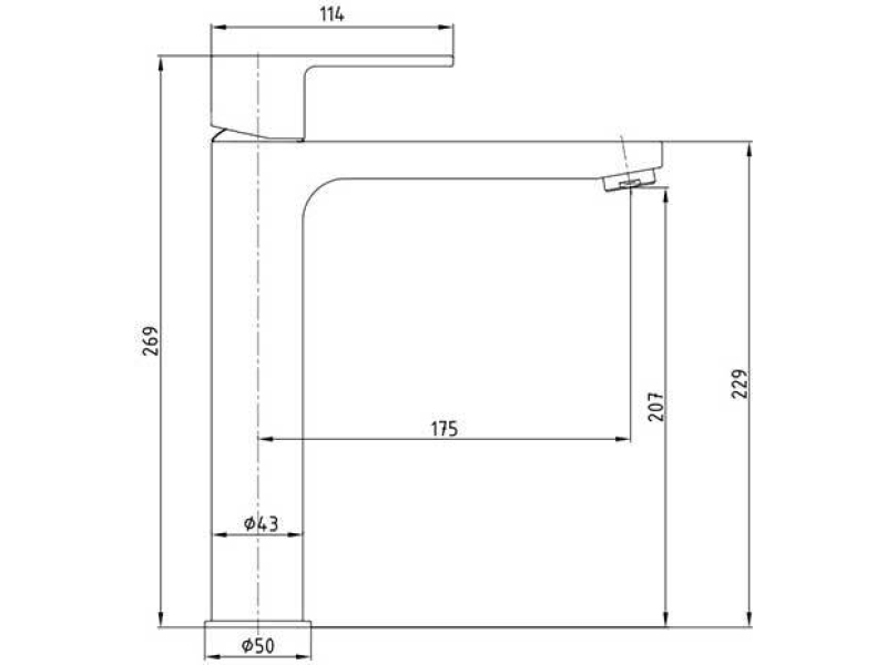 Купить Смеситель для раковины E.C.A Nita 102188035EX