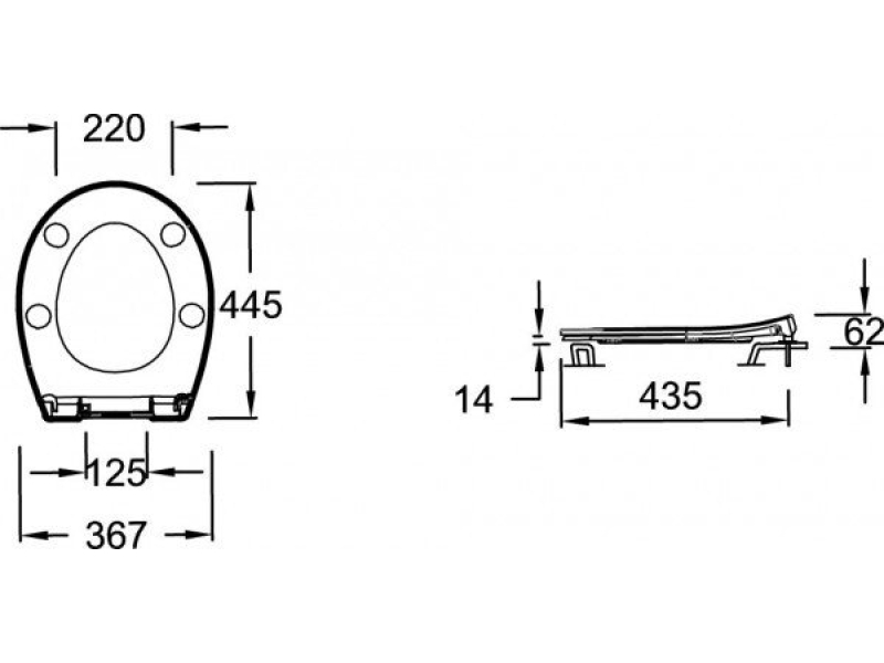 Купить Крышка-сиденье Jacob Delafon Patio E23157-00 тонкое (SoftClose)