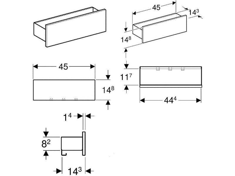 Купить Полка Geberit Smyle Square 500.362.JR.1