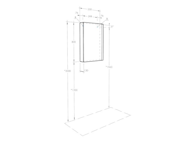 Купить Зеркальный шкаф Aquaton Кантри 55 белый, дуб верона 1A257702AHB20