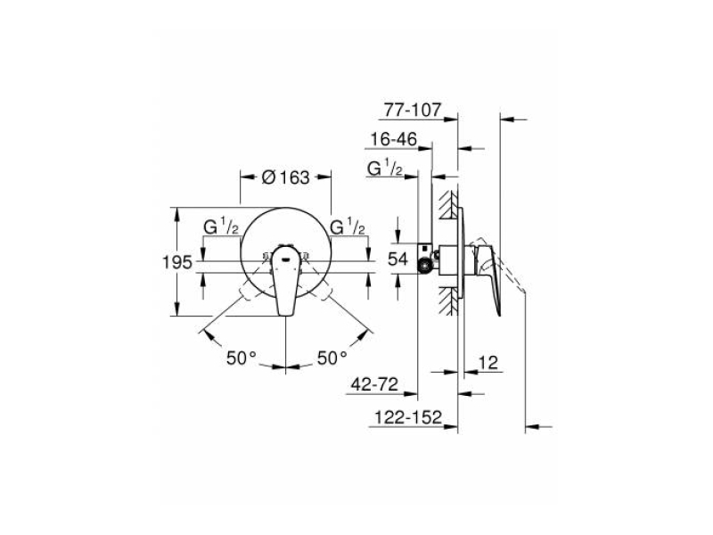 Купить Смеситель для душа GROHE BauEdge 29078001