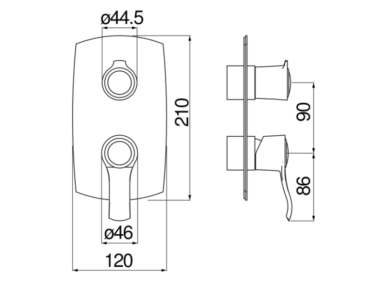 Купить Смеситель для душа Nobili Sofi WE81102/SIBR Ancient bronze