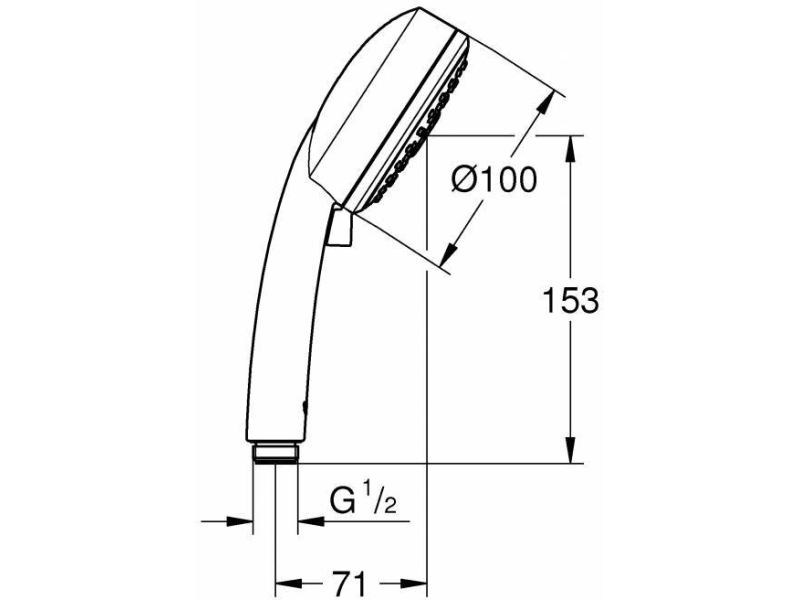 Купить Душевая лейка Grohe Tempesta Cosmopolitan 27574002