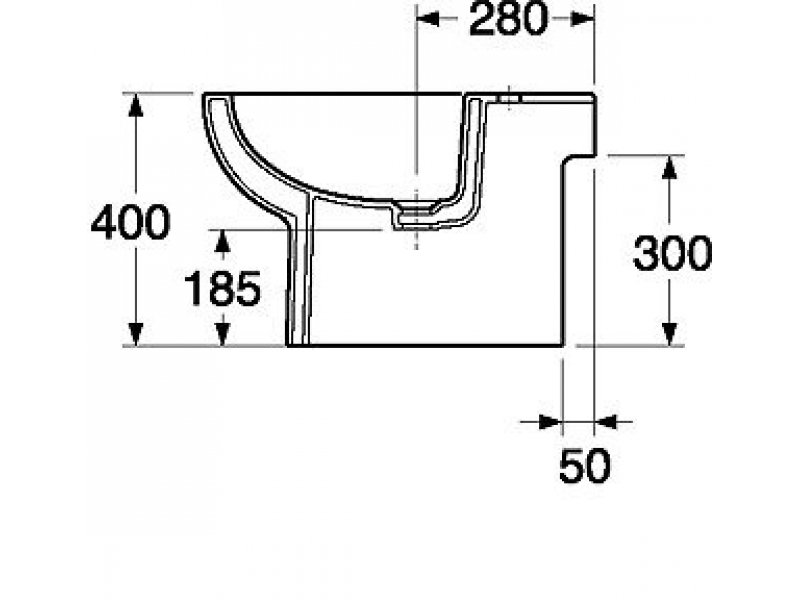 Купить Биде Gustavsberg Artic 4100, GB1141000100, напольное