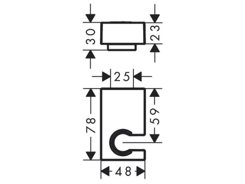 Купить Держатель для душа Hansgrohe Porter E 28387140