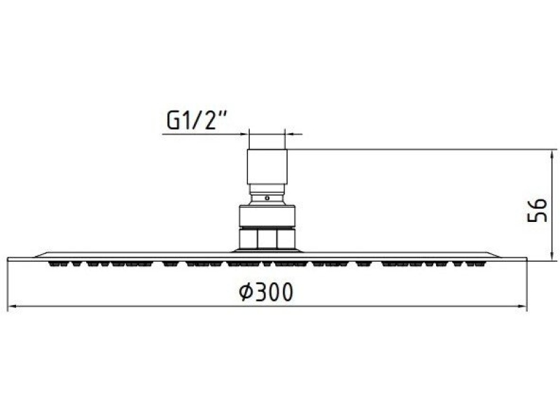 Купить Верхний душ E.C.A Shower Head Slim 102145014EX