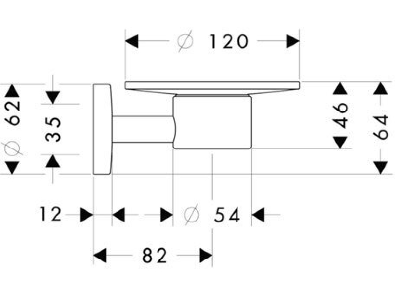 Купить Мыльница Hansgrohe Logis 40515000