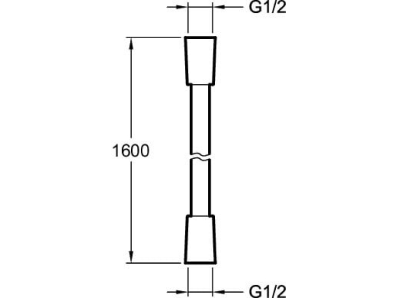 Купить E75206-BL шланг для душа 160 см, черный