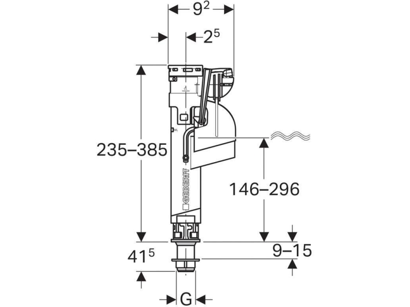 Купить Впускной клапан Geberit ImpulsBasic360 1/2