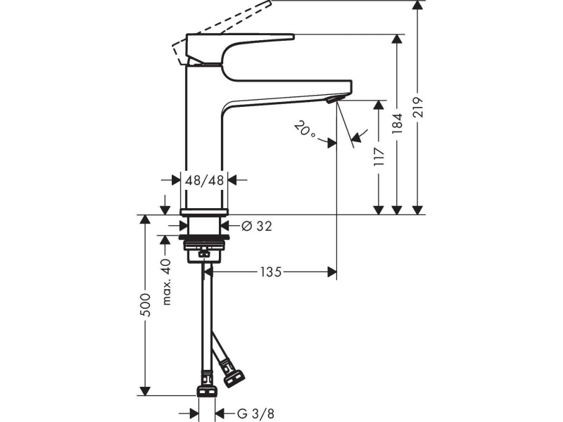 Купить Смеситель для раковины Hansgrohe Metropol 32507000