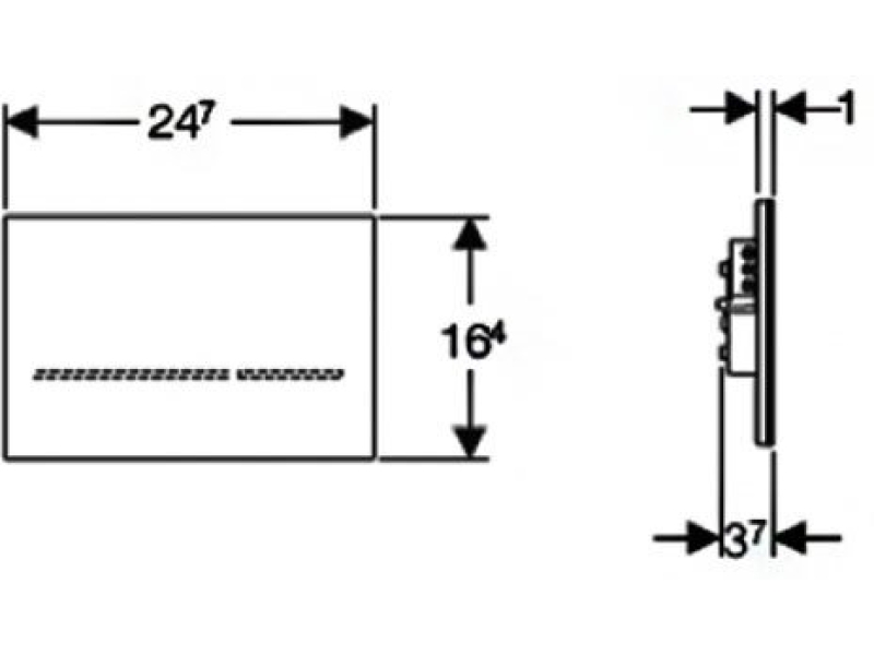 Купить Смывная клавиша GEBERIT Sigma 80 116.090.SM.1