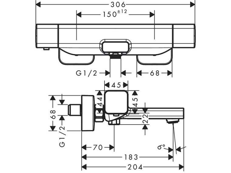 Купить Термостат для ванны Hansgrohe Ecostat E 15774000