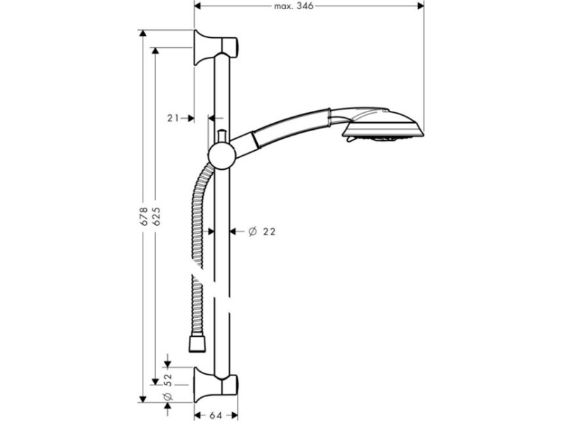 Купить Душевой гарнитур Hansgrohe Raindance Classic 100 AIR 3jet хром/золото 27843090