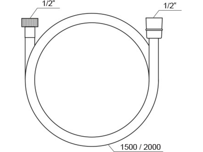 Купить Шланг для душа 1500 Ravak SatinFlex X07P568