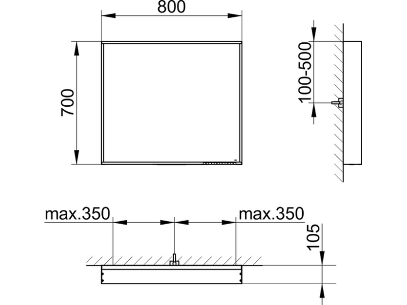 Купить Зеркало с подсветкой Keuco Plan 33097292500