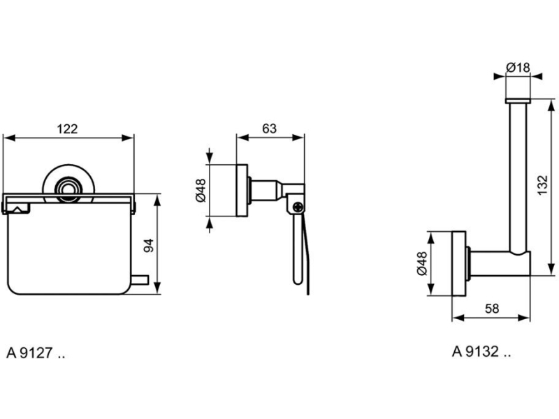 Купить Держатель для запасного рулона Ideal Standard IOM A9132AA