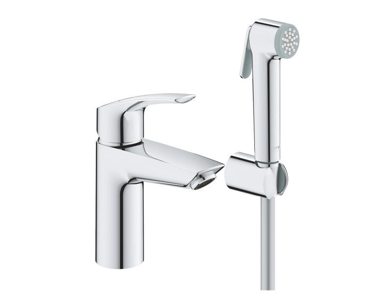 Купить Смеситель для раковины Grohe Eurosmart 23124003 с гигиеническим душем