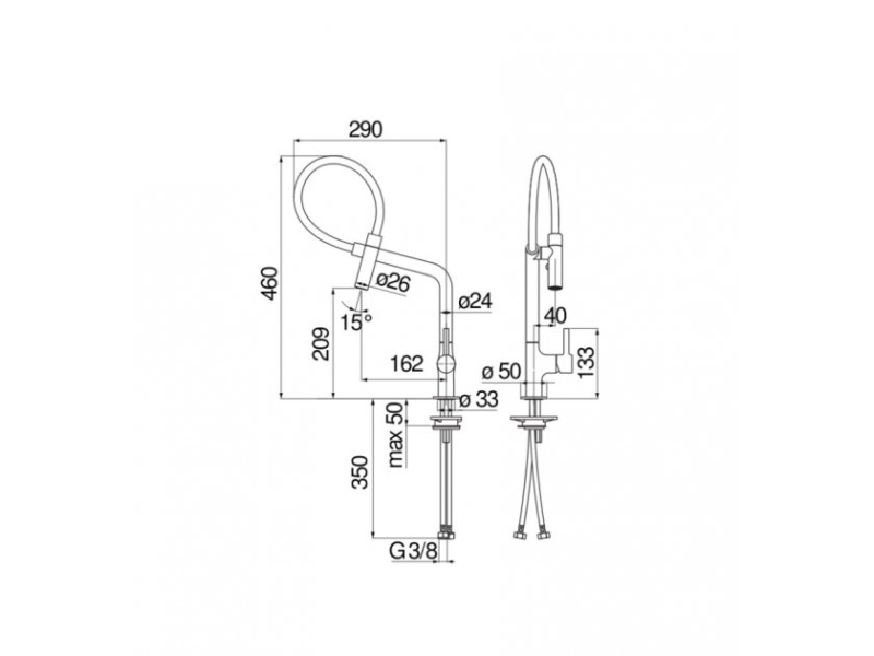 Купить MP119400CR LAMP смеситель для кухни