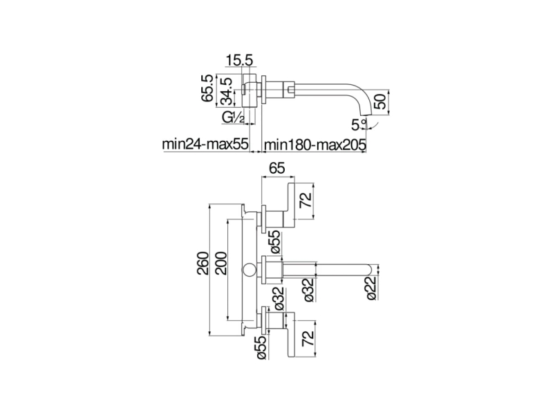 Купить Смеситель для раковины Nobili Lira LR116298/1T1BM черный, 3 отверстия