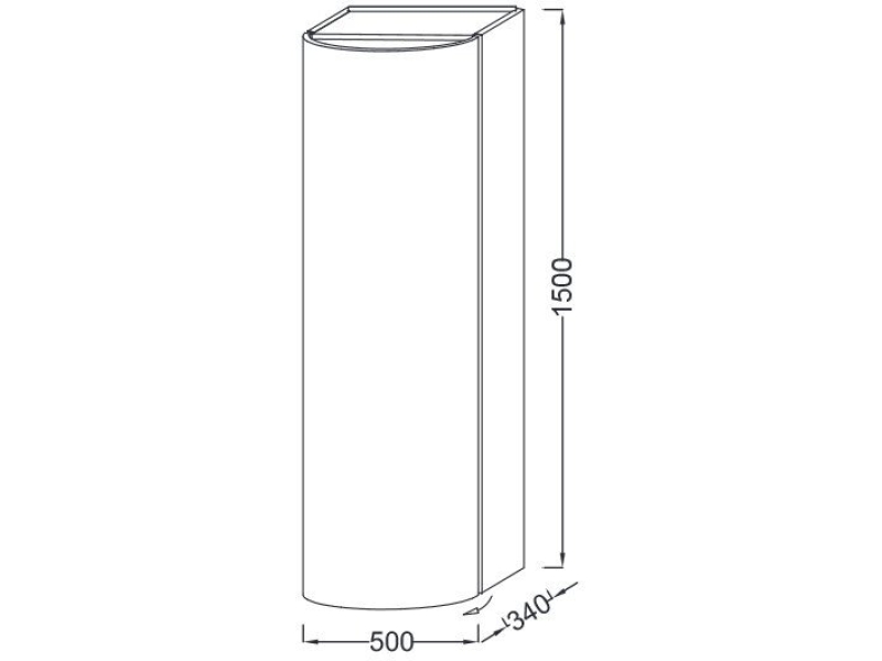 Купить Шкаф-пенал Jacob Delafon Presquile 50x150 L EB1115G-N21