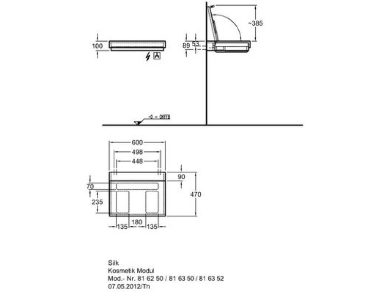 Купить Тумба с раковиной Geberit CET Silk 800 white