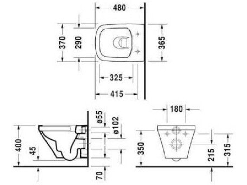 Купить Унитаз подвесной Duravit Durastyle 45710900A1 с сиденьем микролифт