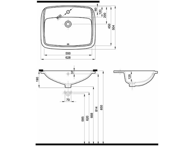 Купить Умывальник Kolo Nova Pro 55х45 M31858000