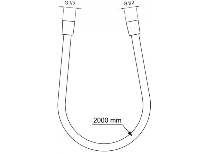 Купить BE200AA IDEALFLEX шланг для душа 2000 мм