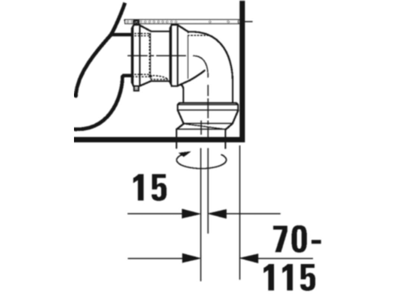 Купить 2002090000 D-NEO Унитаз 370x650, напольный, Rimless®