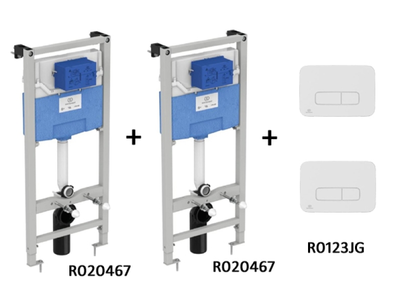 Купить TT00007/123JG CЕТ Промо-комплект 2 Инсталляции R020467; 2 панели смыва R0123JG В ПОДАРОК