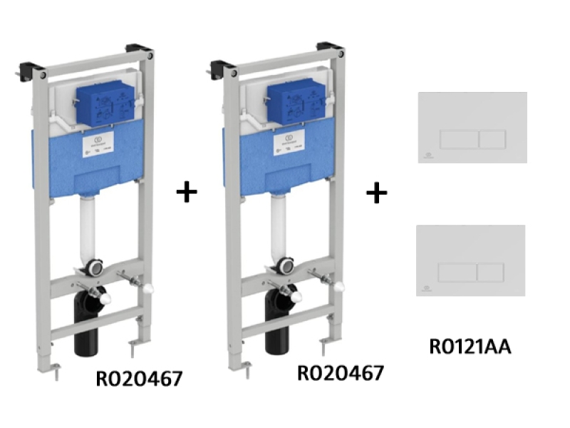 Купить TT00007/121AA CЕТ Промо-комплект 2 Инсталляции R020467; 2 панели смыва R0121AA В ПОДАРОК