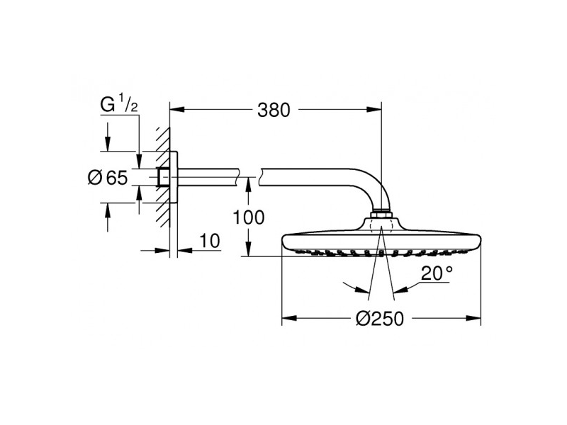 Купить Набор для ванны Grohe Tempesta 127257