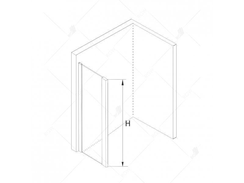 Купить Душевой уголок RGW CL-48 В 32094892-14 120 х 90 см, дверь раздвижная, стекло прозрачное, черный